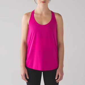 Lululemon magenta singlet racerback tank top size 12